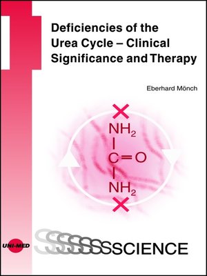 cover image of Deficiencies of the Urea Cycle--Clinical Significance and Therapy